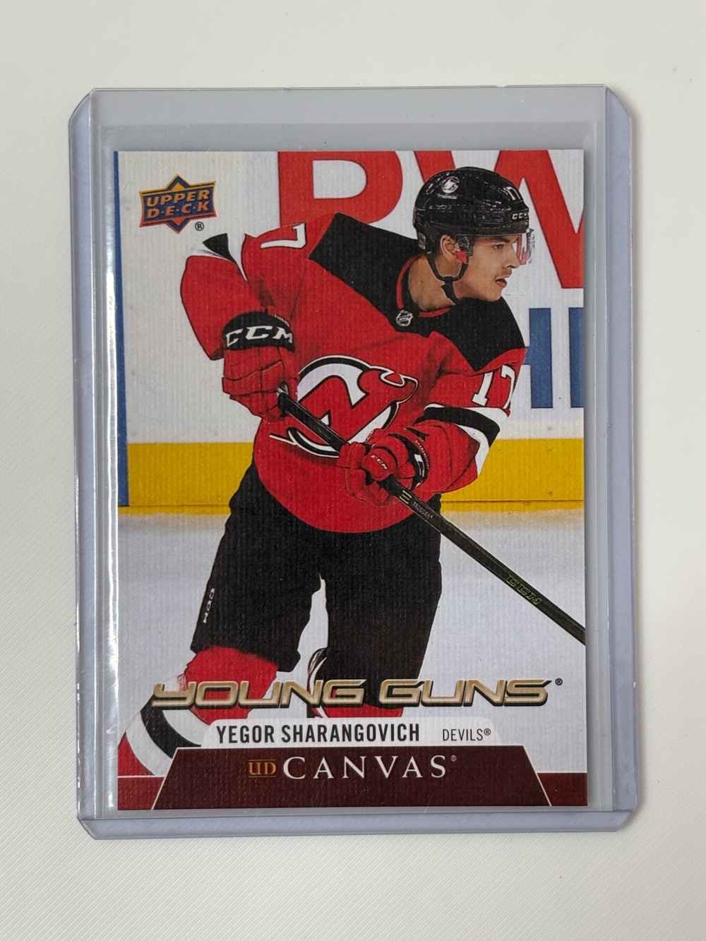 Yegor Sharangovich 2020-21 UD Canvas Young Guns #C217 Rookie RC Devils 🏒